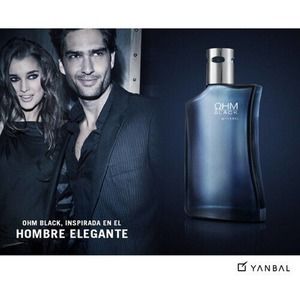 Yanbal OHM Black Cologne for Men / Colonia para Hombre - 100 mL / 3.3 fl.oz